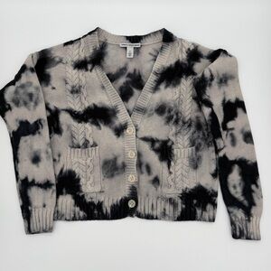 Cotton by Autumn Cashmere Womens Size XS Tie Dye Boho Monochromatic Y2K Cardigan